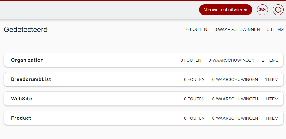 structured data validator